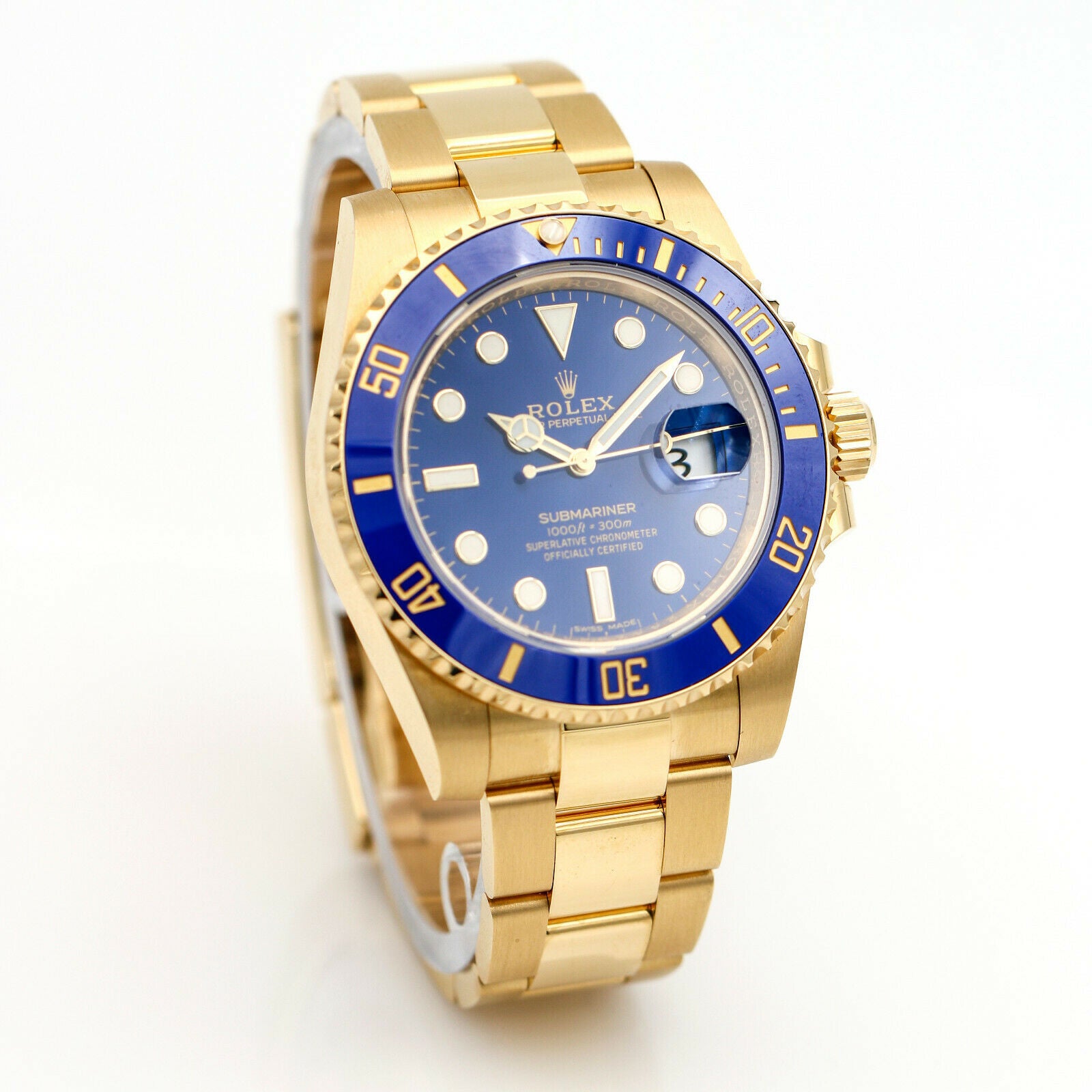 Men's Rolex Submariner Date 18k Yellow 116618LB – Fine Jewelry