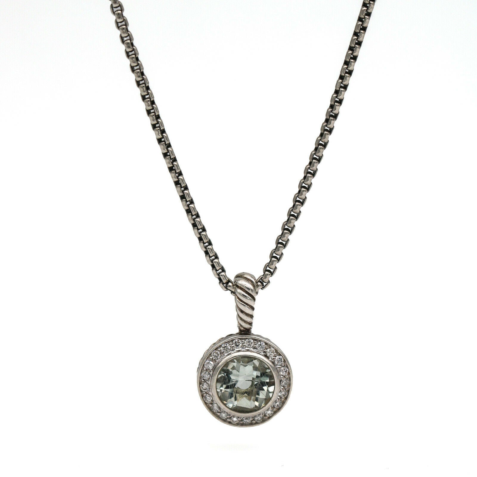 david yurman diamond circle necklace