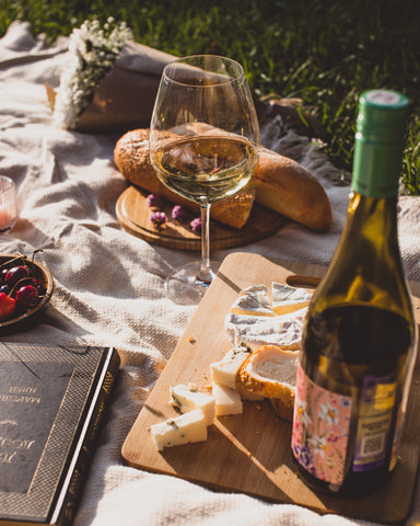 Picknick mit Wein