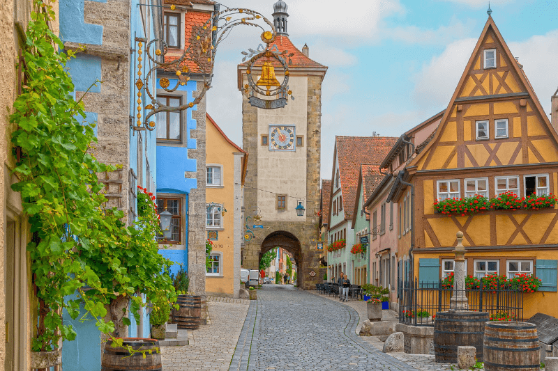 Gasse in Rothenburg ob der Tauber