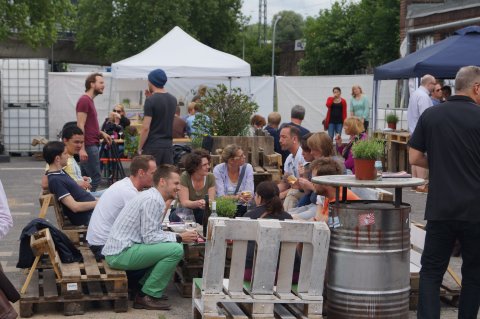 Draußenbereiche Weine vor Glück Festival 