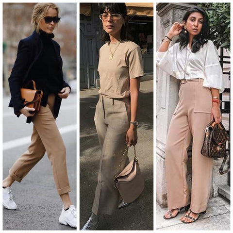 beige pant ootd