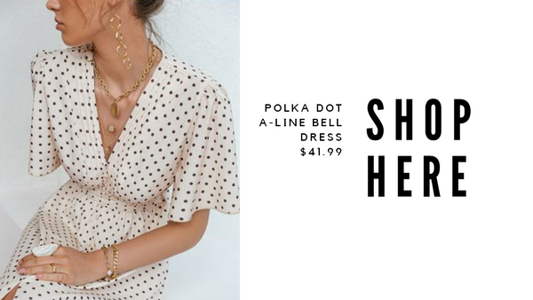 polka dot summer dress ootd