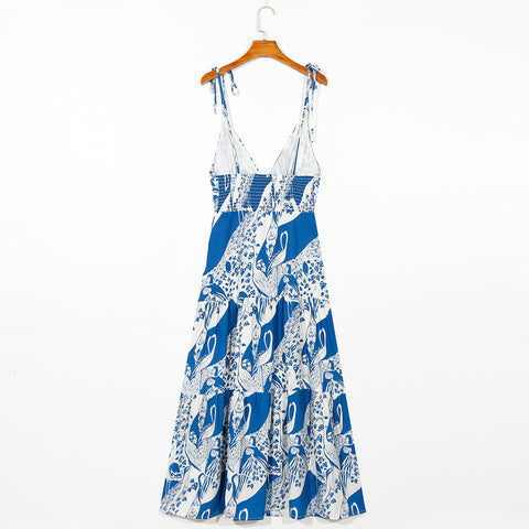Christine Spaghetti Strap Side-Slit Floral Maxi Summer Dress – Dream ...
