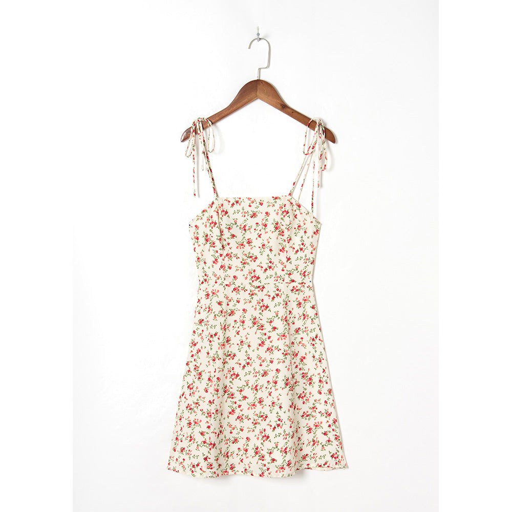 Camilla Floral Tie Strap Summer Dress – Dream Closet Couture