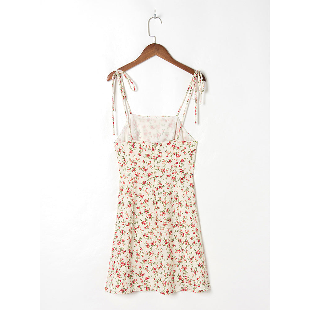 Camilla Floral Tie Strap Summer Dress – Dream Closet Couture