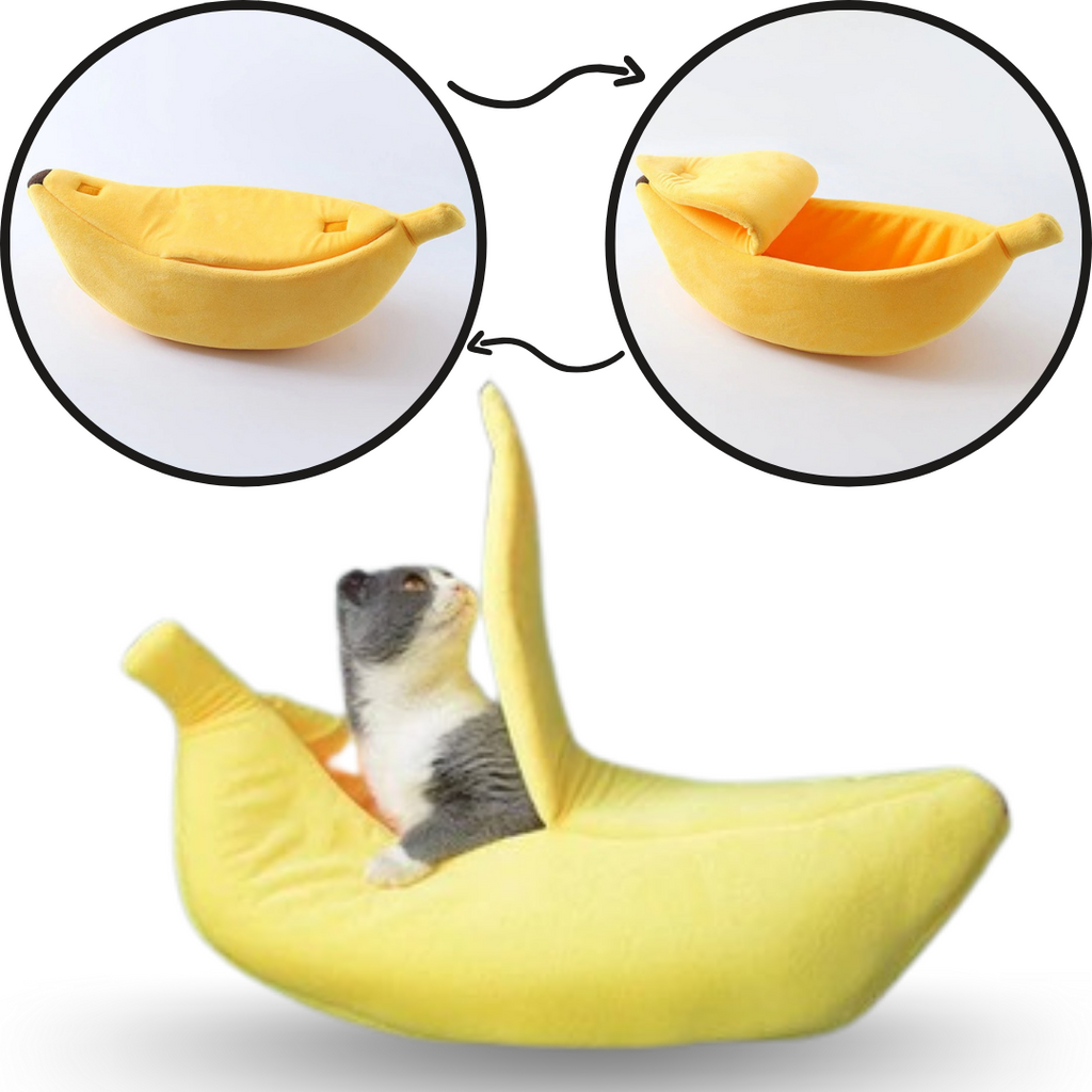 Banana basket for dogs and cats - reassuring and comfortable cat bed - Ozerty