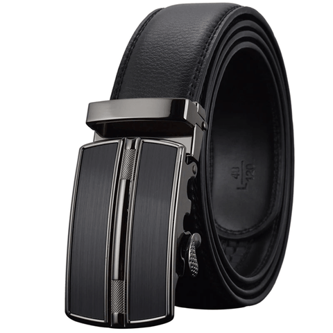 Albain Leather Automatic Buckle Belt - Real Man Leather