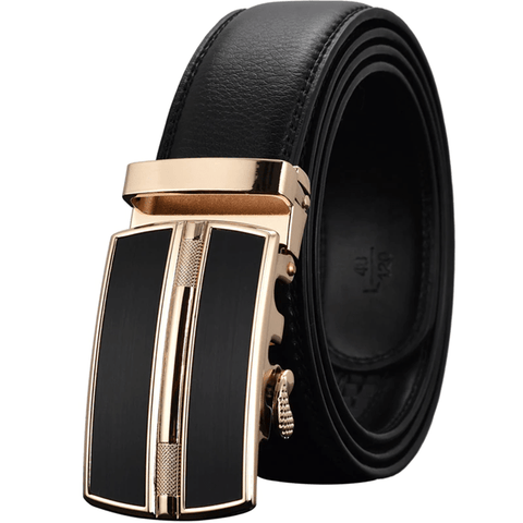 Albain Leather Automatic Buckle Belt - Real Man Leather