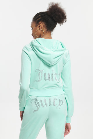 Juicy Couture classic flared joggers, cami and hoodie set in brown