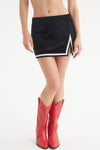 Juicy Varsity Velour Mini Skirt