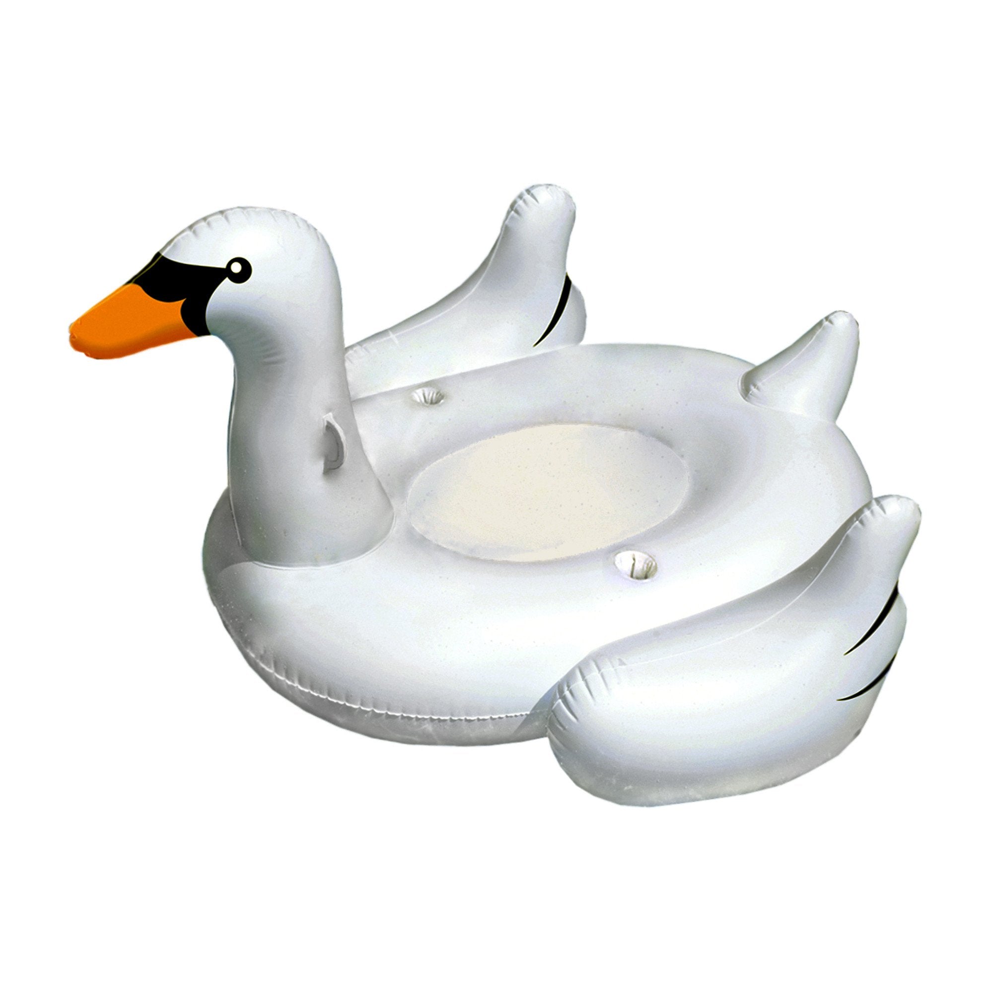 Elegant Giant Swan 73 In Inflatable Ride On Pool Float Charlies Wholesale 5989