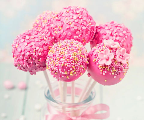 Pink Cake pops