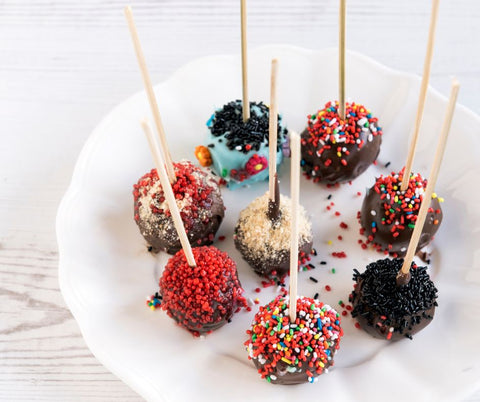 Colorful cake pops