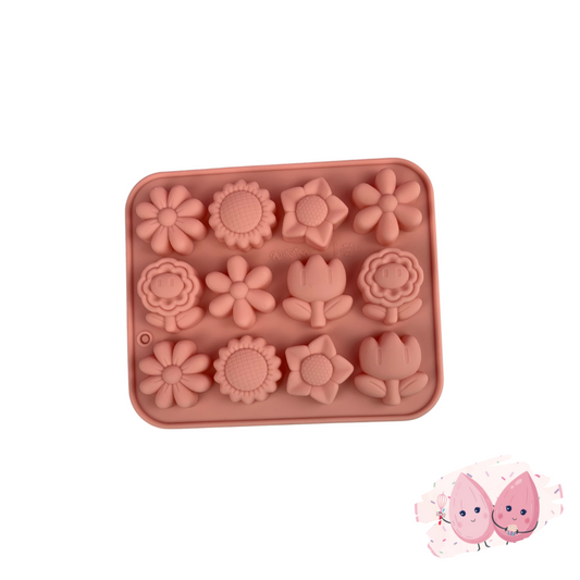 FLOWERS & RIBBONS SILICONE MOLD – PinkAlmonds