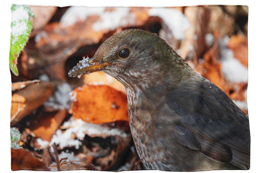 Amsel auf der Suche - Kuscheldecke Howling Nature