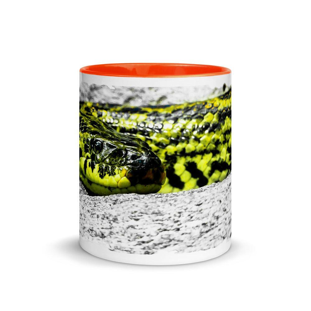 Gelbe Anaconda - Farbige Tasse Howling Nature