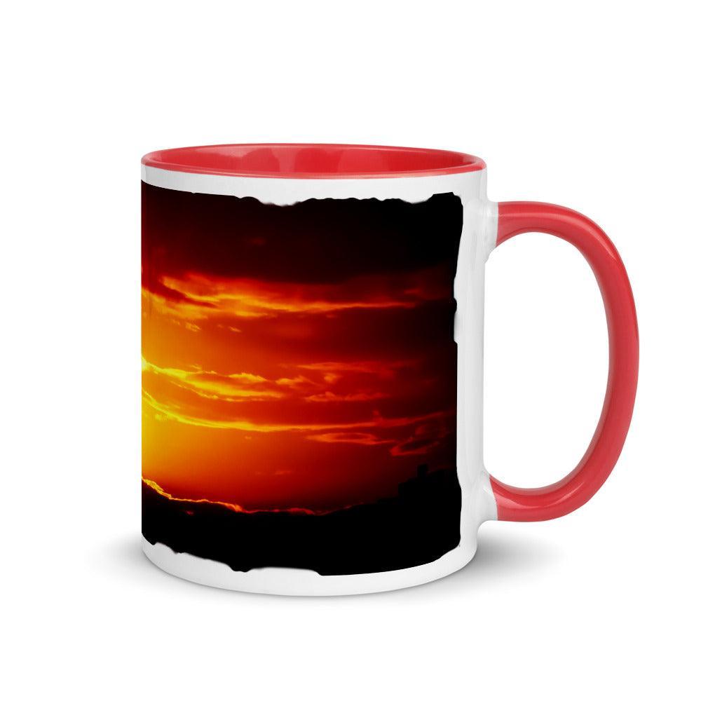 Sonnenuntergang - Farbige Tasse Howling Nature