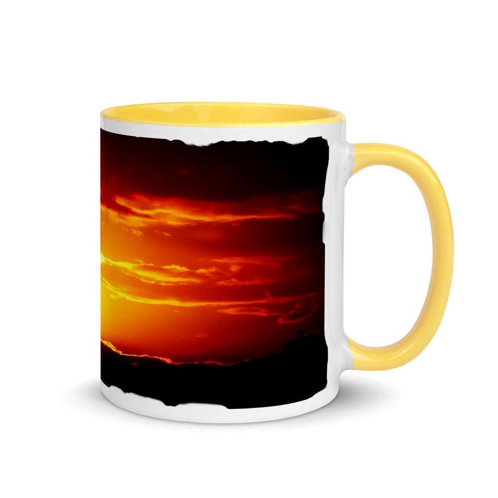 Sonnenuntergang - Farbige Tasse Howling Nature