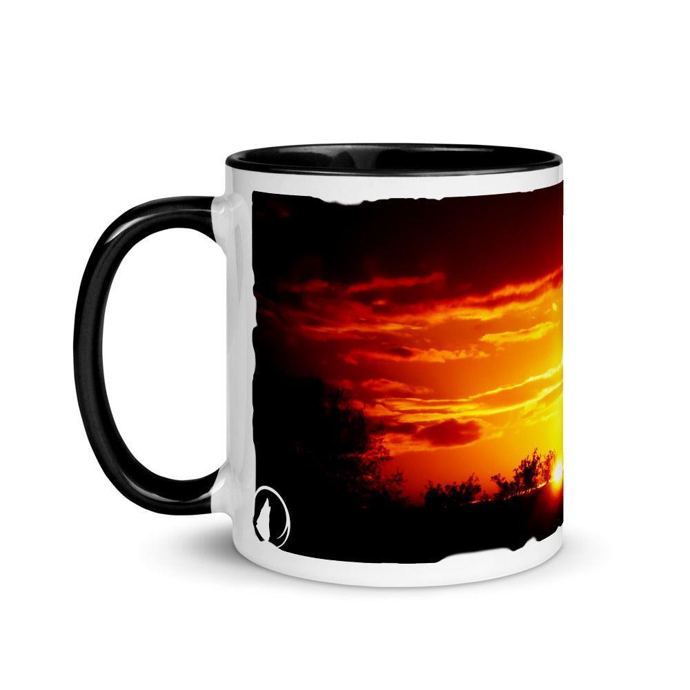 Sonnenuntergang - Farbige Tasse Howling Nature