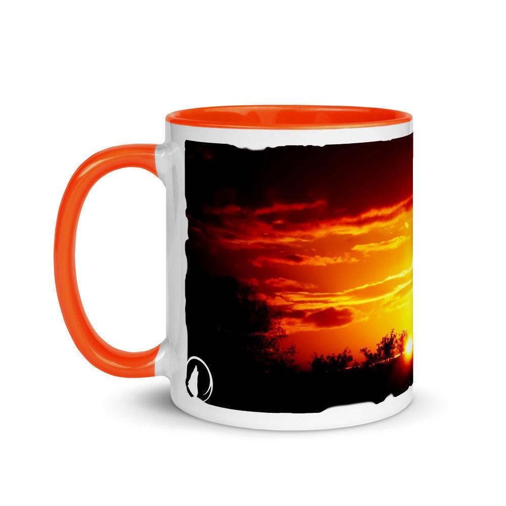 Sonnenuntergang - Farbige Tasse Howling Nature