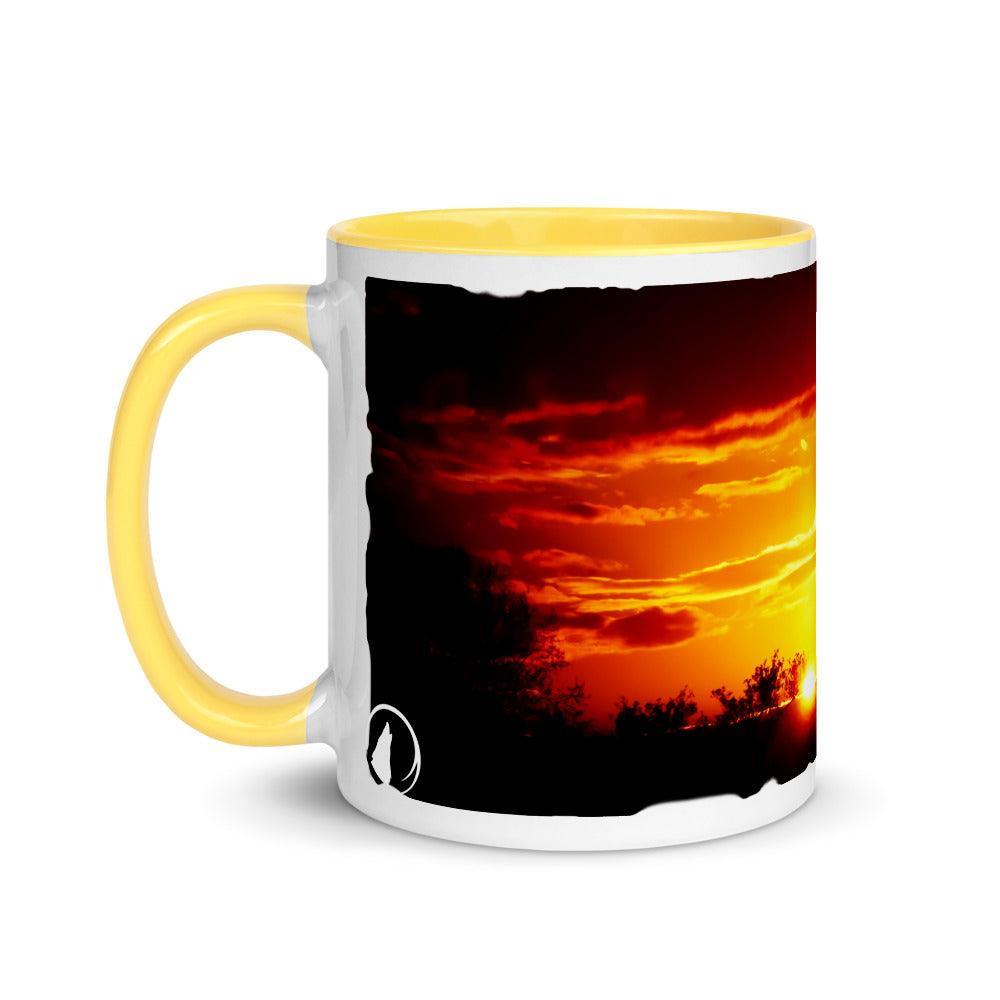 Sonnenuntergang - Farbige Tasse Howling Nature