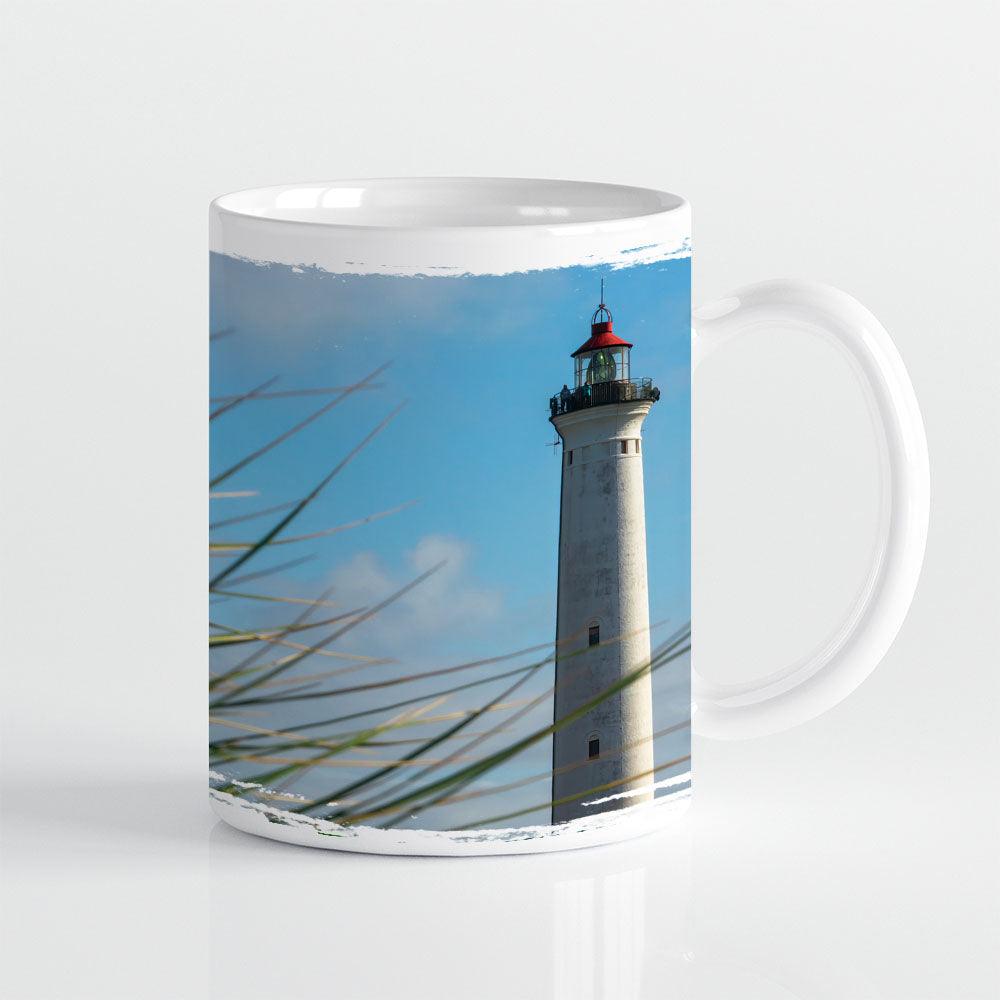 Leuchtturm - Tasse, weiß - Howling Nature