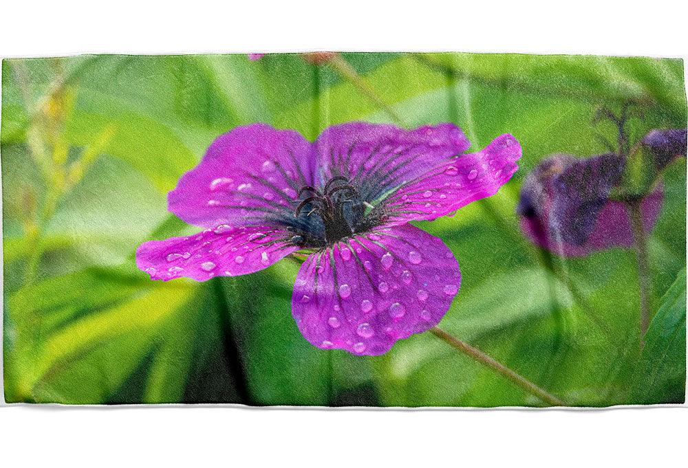 Violette Sommerblüte - Handtuch - Howling Nature