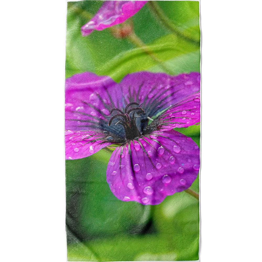 Violette Sommerblüte - Handtuch - Howling Nature