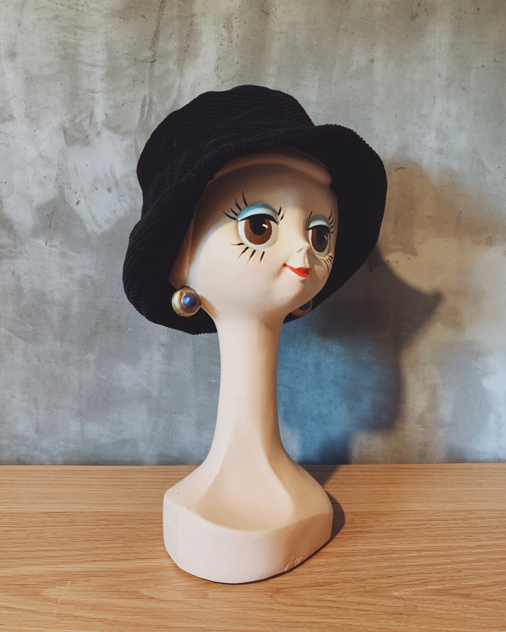 法國製70s Twiggy Head 人形帽子展示架 Store9yea