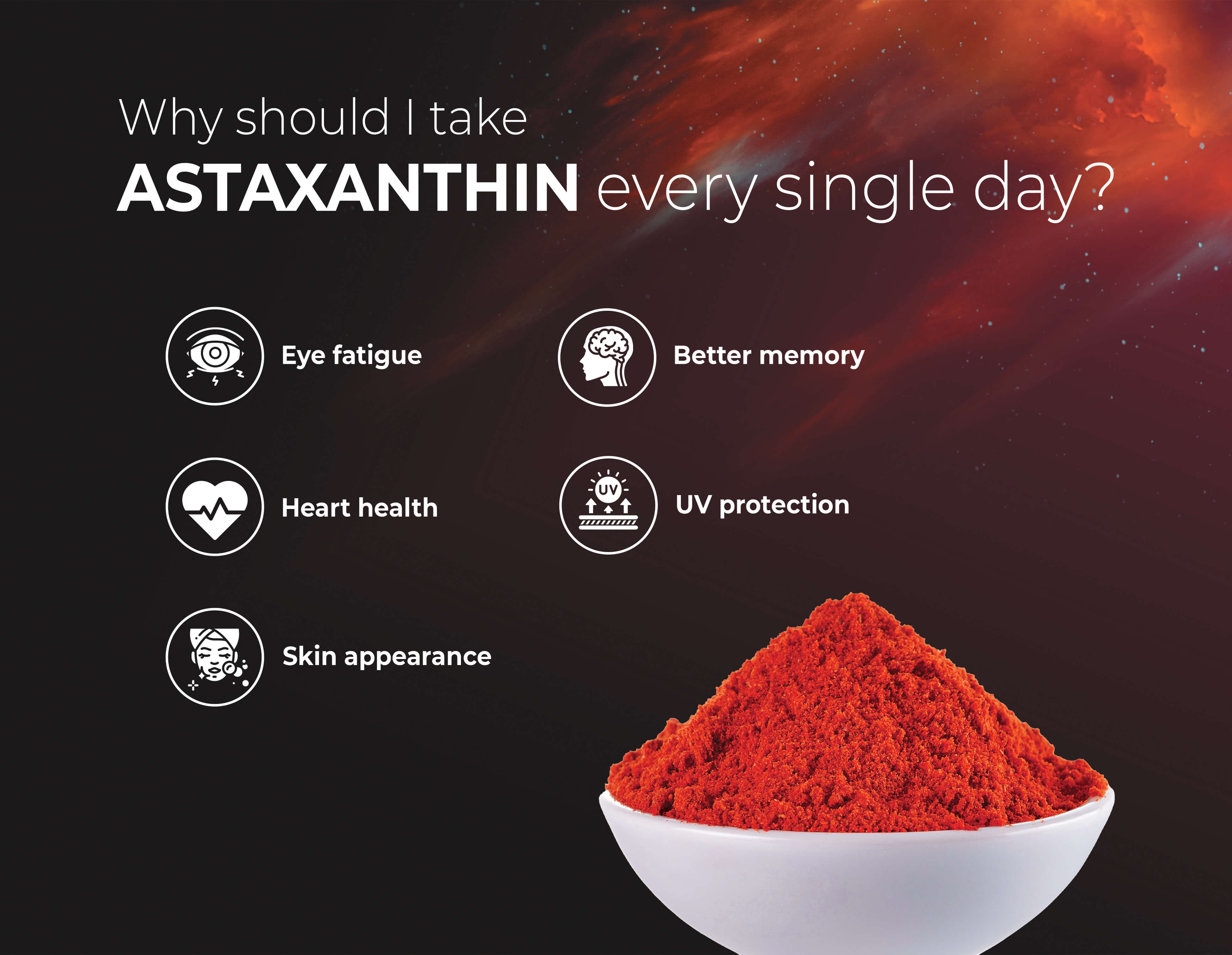 Benefits of taking astaxanthin everyday