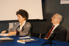 Dr.ssa. Maria Piccioni (Direttore scientifico) con il Prof. Marcello Piccioni