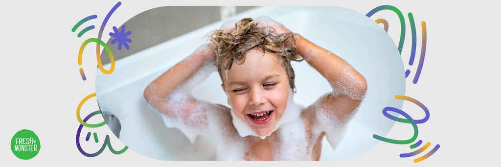 Kid in a Bubble Bath