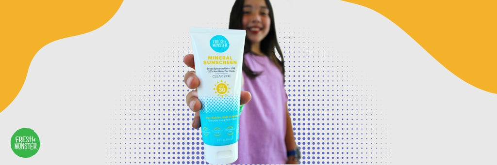 Young Girl with Fresh Monster Mineral Sunscreen