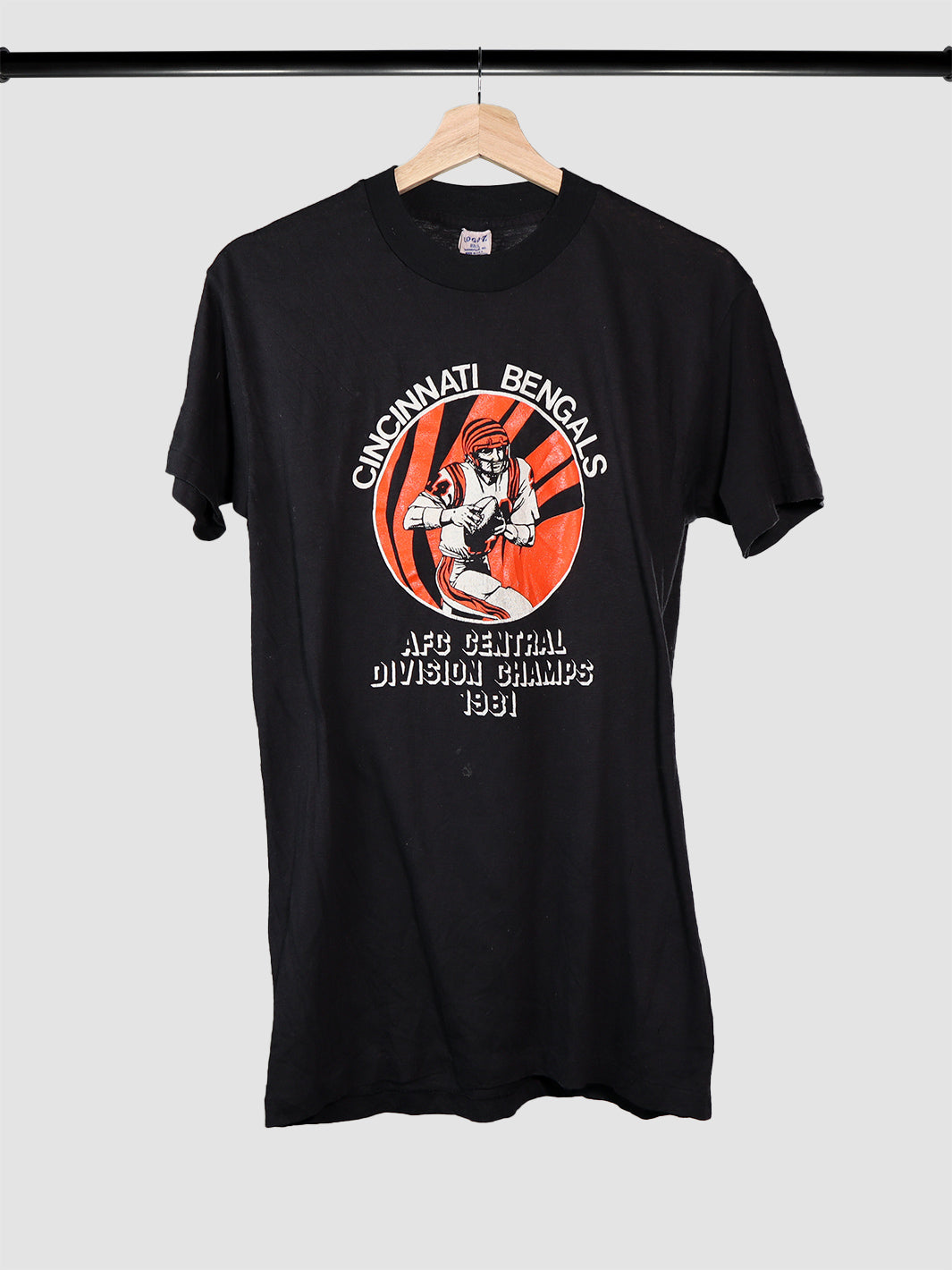 Vintage 1981 Bengals Football AFC championship celebration tshirt.