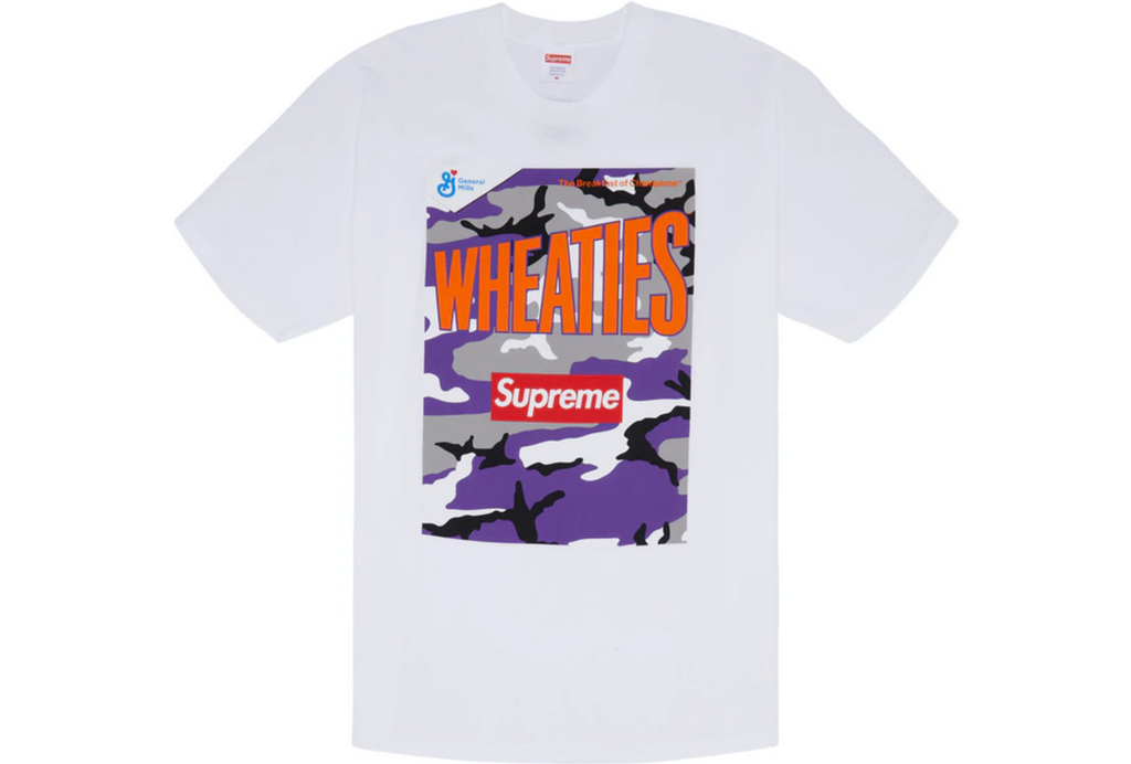 supreme wheaties tee black