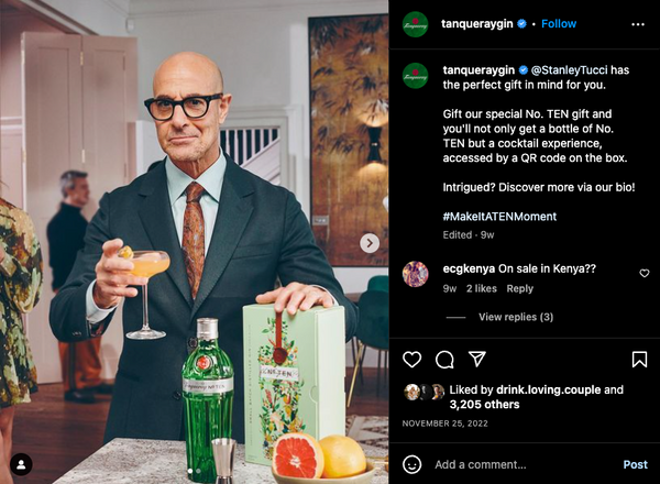 Tanqueray Gin Instagram