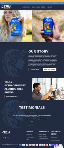 Craft beer brand web site redesign