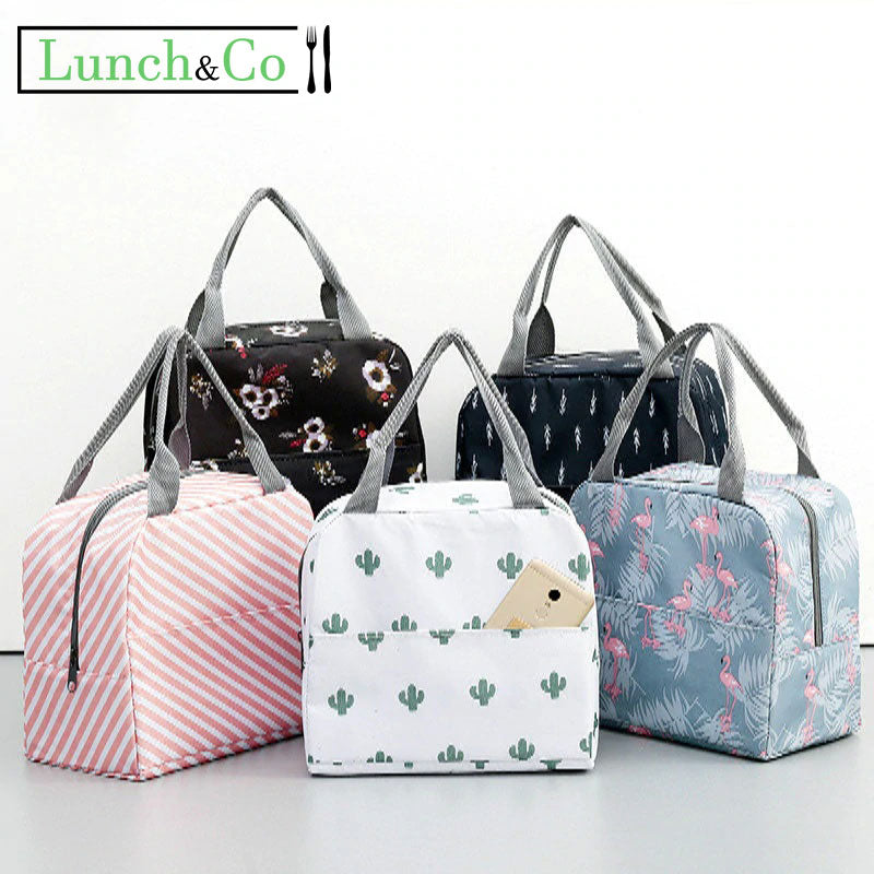 Petit Sac Isotherme pour Repas Flore - Lunch&Co