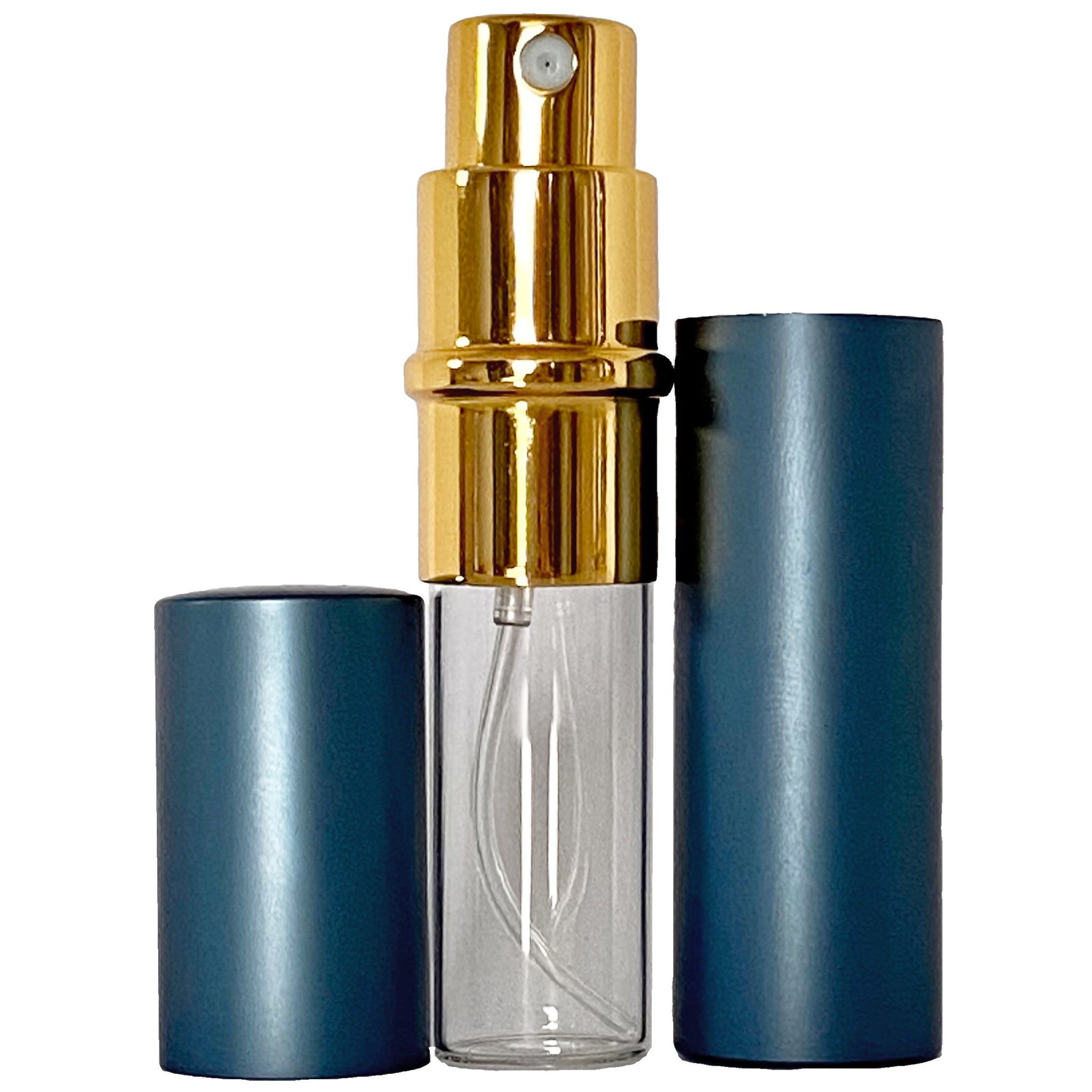 20ml 0.67oz Perfume Thick Glass Tall Spray Bottles Gold Atomizers 5