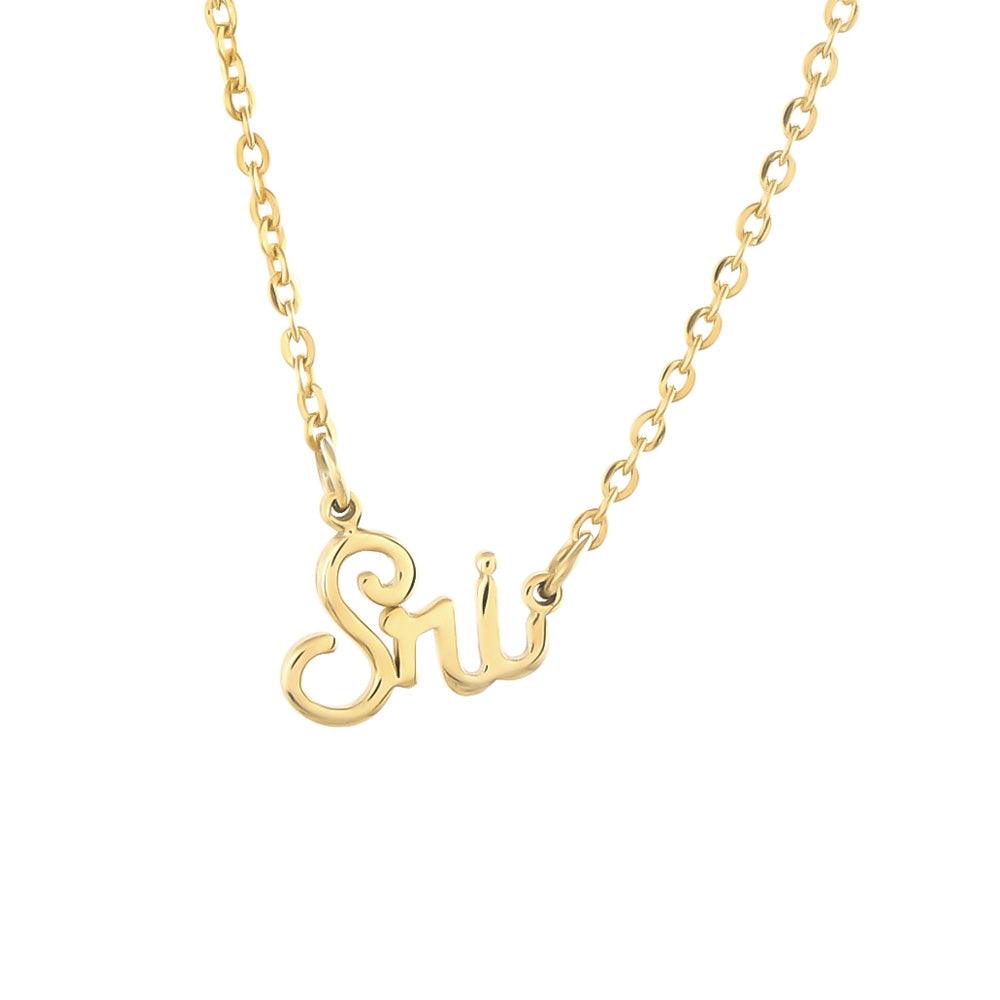 Geetika Silver Personalised Name Necklace | Personalised Name ...