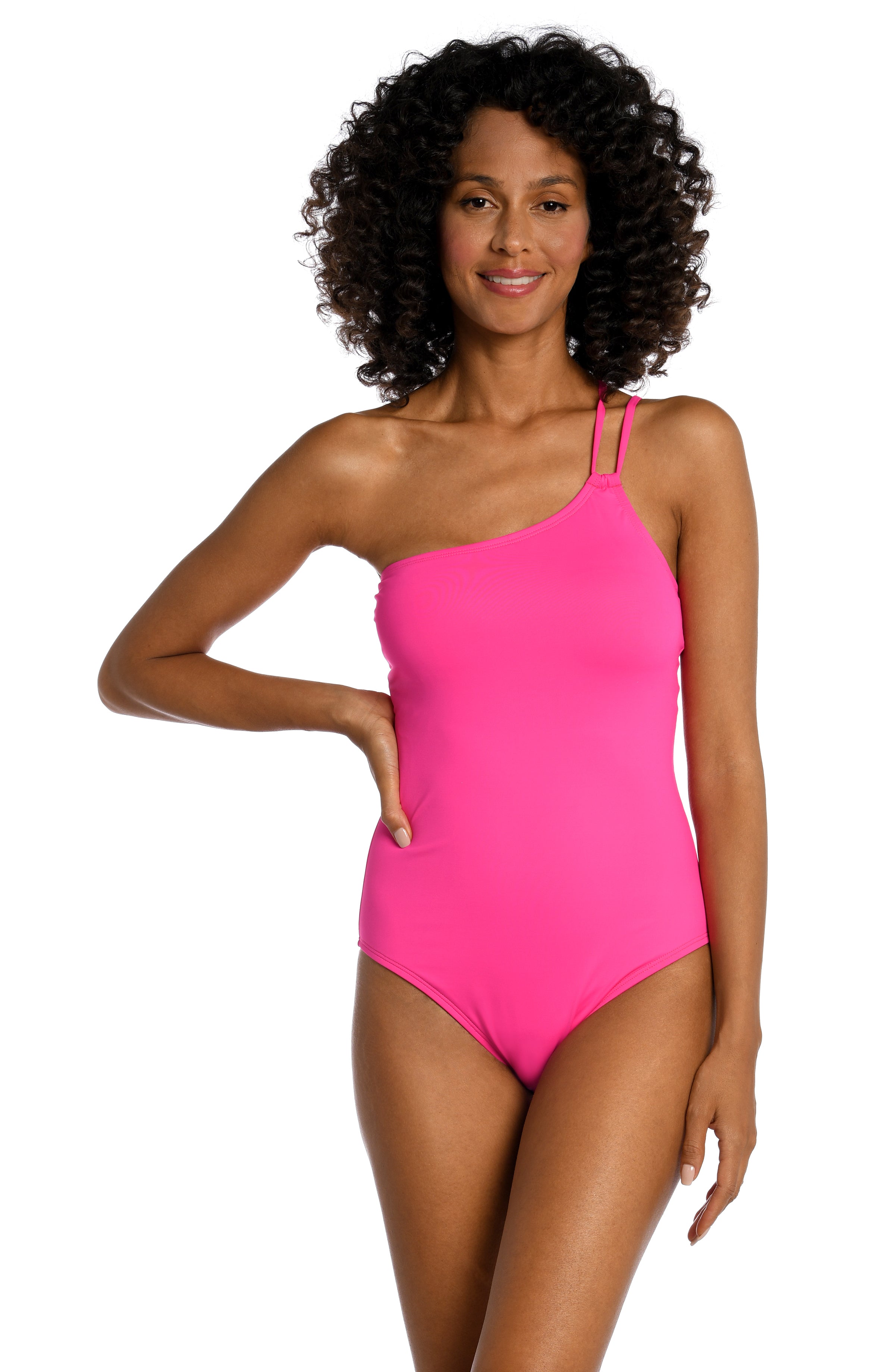 Sodopo Women's One Piece Swimsuit One Shoulder Wide Straps