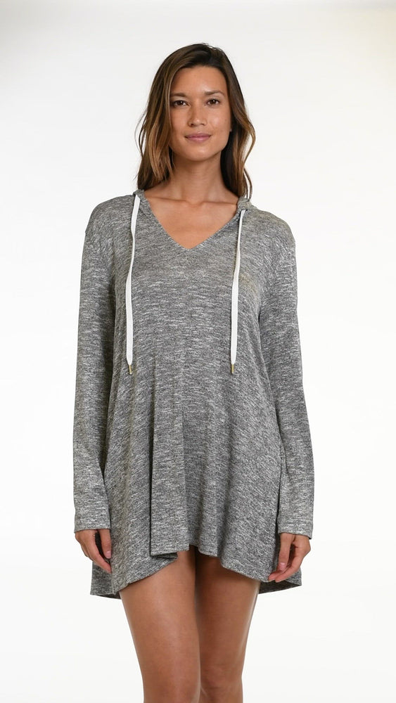 
            
                Load and play video in Gallery viewer, Beach Cozy Hooded Sweater Cover-Up Tunic - FINAL SALE
            
        