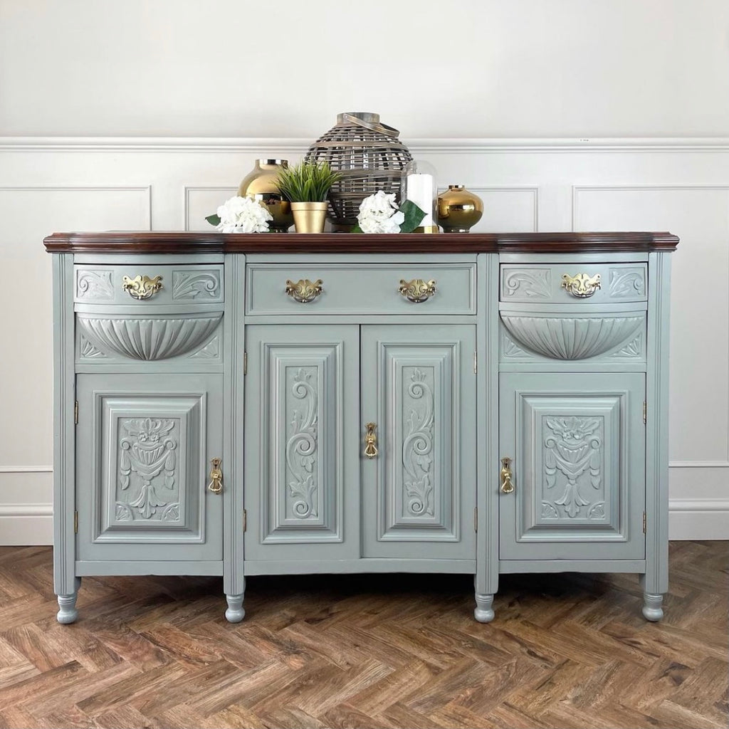 Sage green painted furniture - Megan Heloise Blog How to Style Sage Green Interiors