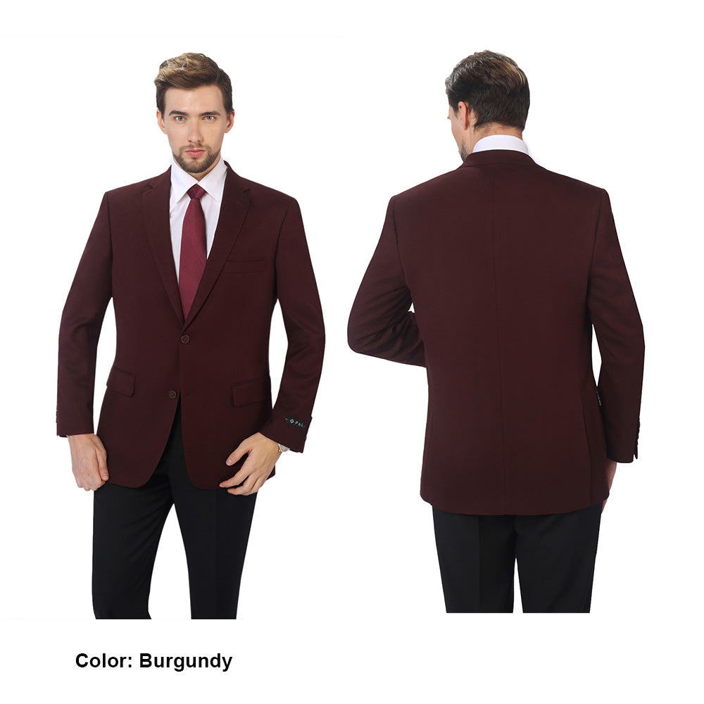 Burgundy Sport Coat Suit Jacket