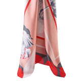 foulard soie rouge