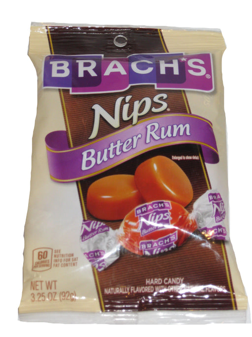 Brach's Nips Sugar-Free Caramel 3 oz. Bags – 12 / Case - Candy