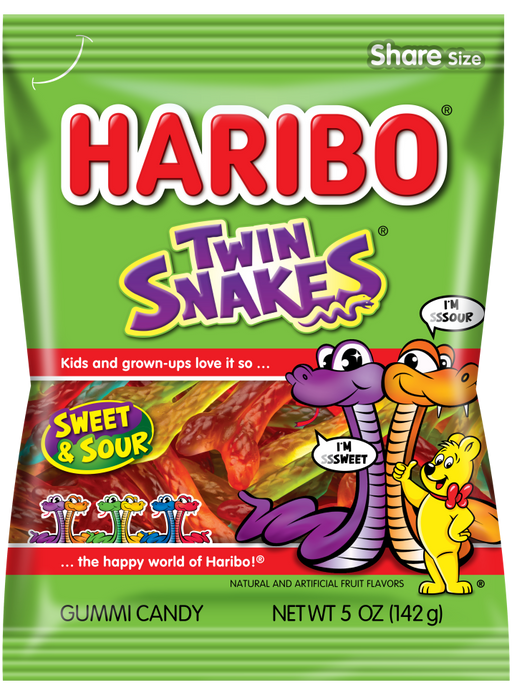 Haribo Rainbow Mini Frogs Gummi Candy 5oz Bag - 12ct