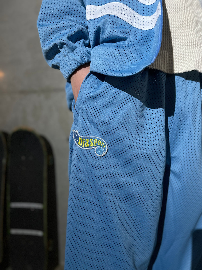 CarService × Diaspora Skateboards Mesh Track Pants (Lt.Blue)