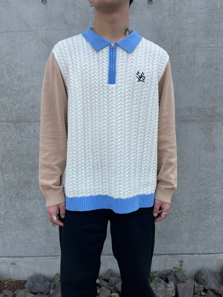 TTT MSW SPECIAL GUEST Knit Polo WHITE - ニット